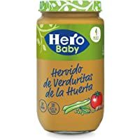 Hero Baby Natur Hervido de Verduritas de la Huerta Tarritos de puré para Bebés a partir de 4 meses 235 g